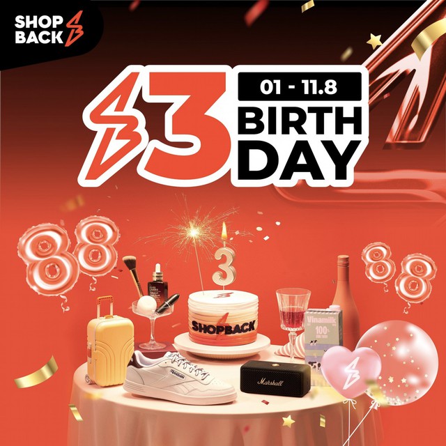 ShopBack lên 3 tuổi: Ưu đãi nhân 4, hoàn tiền theo số tuổi lên đến 50%++ - Ảnh 2.