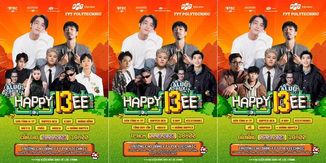 Chưa từng có tại Happy Bee FPT Polytechnic: Sơn Tùng M-TP và rapper Đen cùng có mặt ở cả 3 đêm nhạc hội! - Ảnh 1.