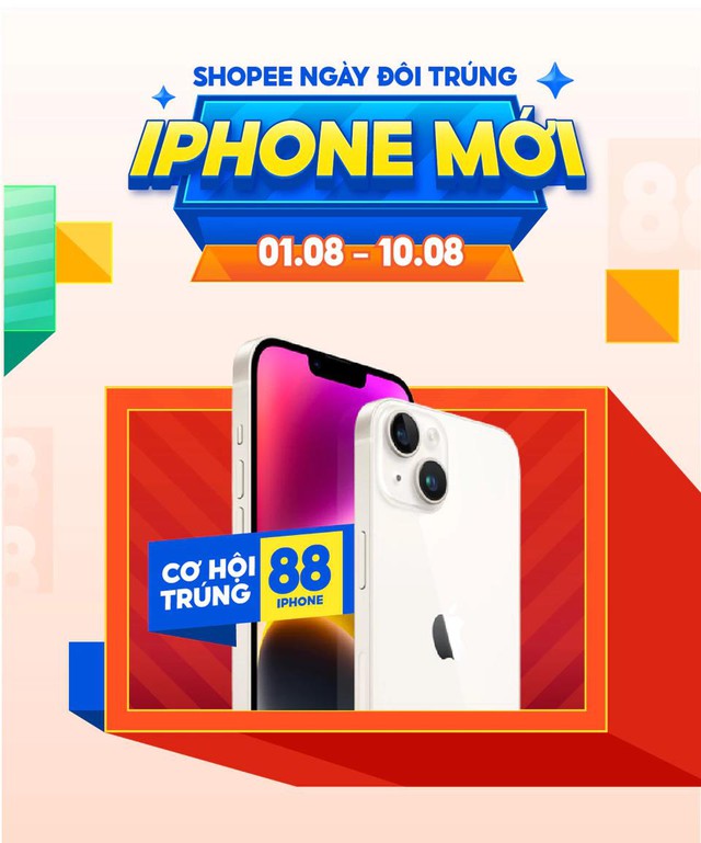 Trọn bộ 8 b&iacute; k&iacute;p săn deal livestream nửa gi&aacute;, si&ecirc;u qu&agrave; iPhone 14 tại 8.8 Sale Thời Trang & Mỹ Phẩm tr&ecirc;n Shopee - Ảnh 3.