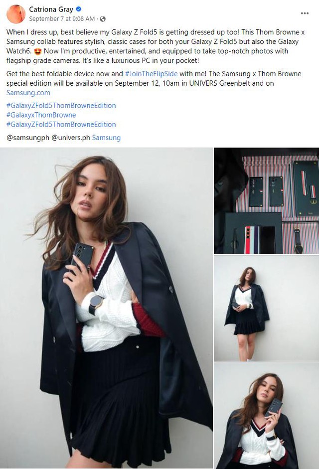 Đại sứ Thanh Hằng v&agrave; &ldquo;sao&rdquo; quốc tế say đắm với BST Galaxy Z Fold5 Thom Browne Edition - Ảnh 4.