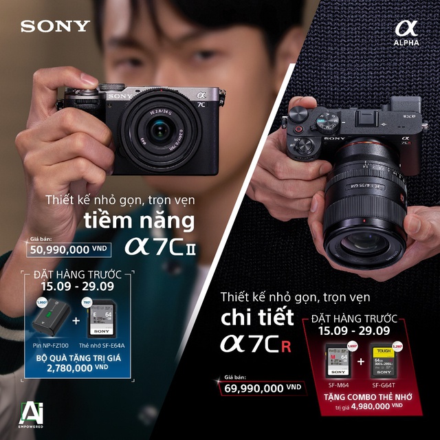 Sony ra mắt bộ đôi máy ảnh Alpha 7CR và 7C II: nhỏ gọn với chất lượng đỉnh cao - Ảnh 1.
