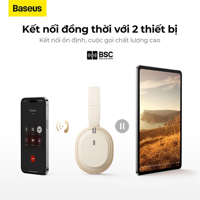 Tai nghe Bluetooth choàng đầu Baseus Bowie D05 giá sinh viên chất lượng cao cấp - Ảnh 2.