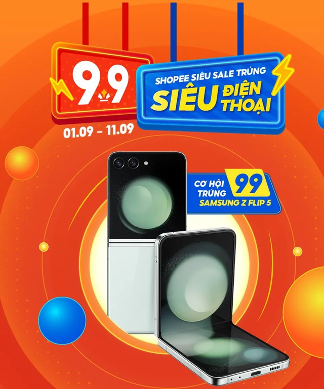 Cao thủ trực chiến Shopee săn 99 Samsung Galaxy Z Flip5 0 đồng trong ng&agrave;y 9.9 - Ảnh 3.
