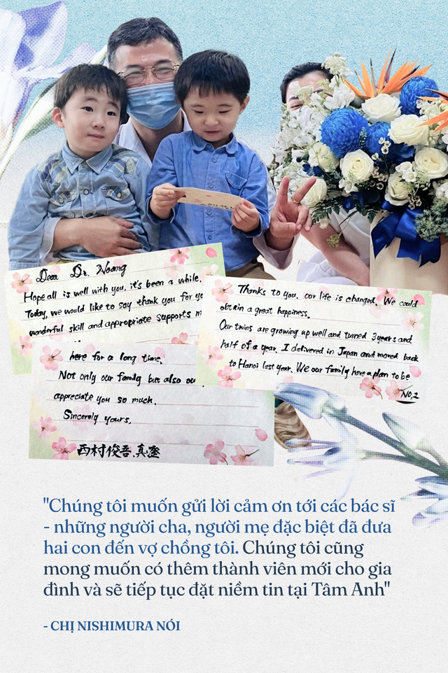 Cuộc hội ngộ đặc biệt của bác sĩ Việt và hai bé song sinh Nhật Bản: “Cảm ơn những người cha, người mẹ đã đưa con đến với vợ chồng tôi” - Ảnh 3.