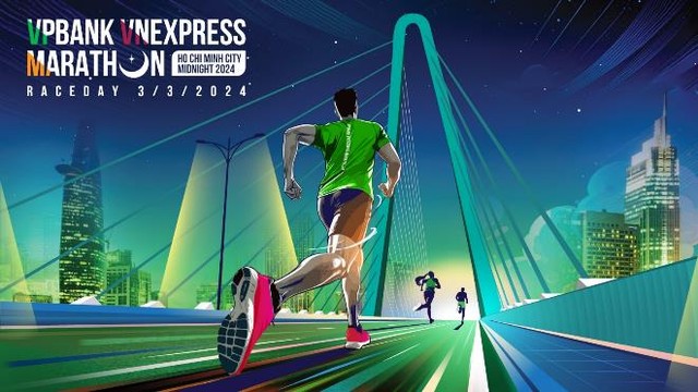 VnExpress Marathon Ho Chi Minh City Midnight 2024 trở lại với sự đồng hành của VP Bank - Ảnh 1.