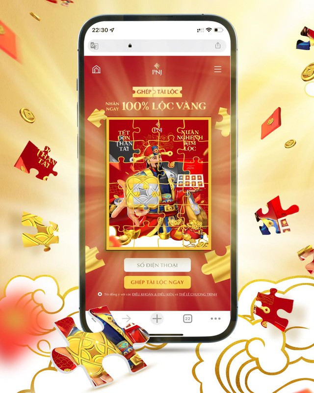 “Ghép tài lộc - 100% nhận lộc vàng” với tổng giải thưởng đến 2024 miếng vàng - Ảnh 1.