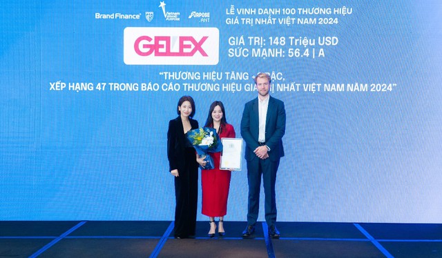 Giá trị thương hiệu GELEX tăng 55% - Ảnh 1.