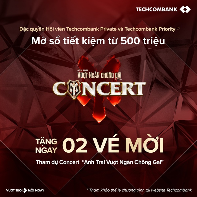 Sức hút của Techcombank trước thềm concert Anh Trai Vượt Ngàn Chông Gai 2024 - Ảnh 3.