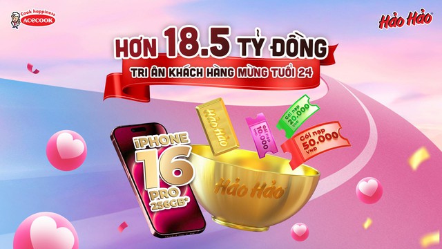 Hảo Hảo 24 năm vàng, triệu quà tặng với 2 chương trình khuyến mại lớn - Ảnh 2.