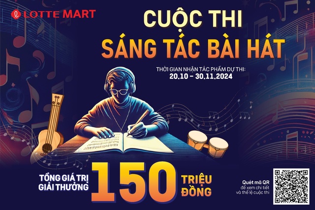 Thỏa sức sáng tạo với cuộc thi “Sáng tác bài hát chủ đề LOTTE Mart” - Ảnh 1.