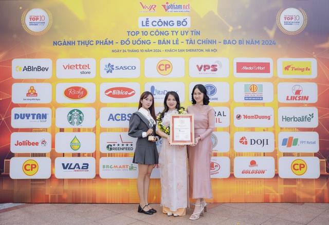 VitaDairy được vinh danh top 10 công ty thực phẩm uy tín 2024- Ảnh 1.