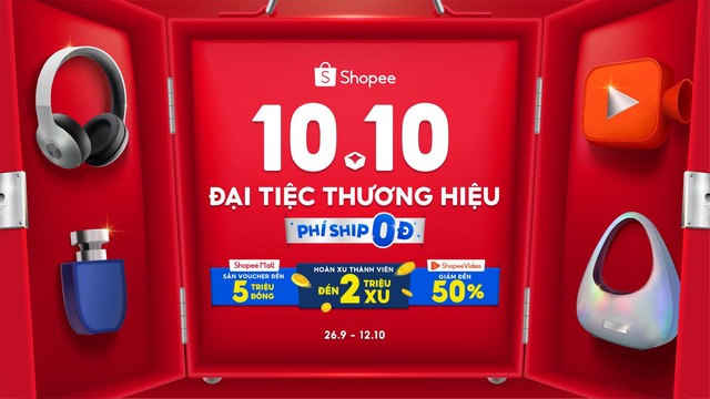 4 điều hấp dẫn không thể bỏ lỡ tại Shopee “10.10 Đại Tiệc Thương Hiệu” - Ảnh 1.