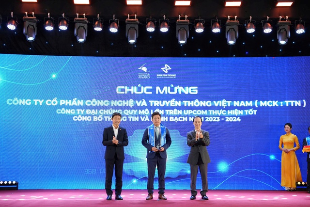 VNTT đạt Top 10 Công ty UPCoM thực hiện tốt công bố thông tin và minh bạch năm 2023-2024 - Ảnh 1.