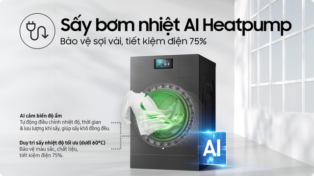 Samsung Bespoke AI Heatpump kiến tạo cuộc cách mạng giặt sấy mới - Ảnh 2.