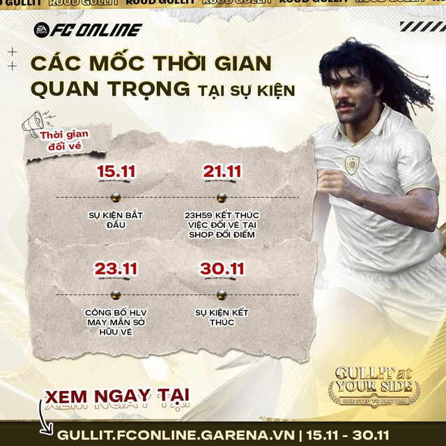 FC Online tung ra sự kiện “Gullit At Your Side” chiêu đãi người chơi với loạt quà khủng nhân dịp mời Gullit tới Việt Nam - Ảnh 4.