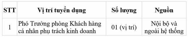 Tuyển dụng nhân sự lãnh đạo cấp phòng tại BIDV chi nhánh Trung tâm Sài Gòn - Ảnh 1.