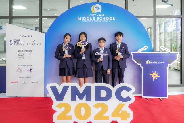 Giải tranh biện Vietnam Middle School Debate Championship 2024 thu hút hơn 350 thí sinh tranh tài - Ảnh 2.