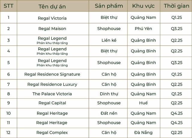 Regal Group hé lộ loạt dự án ven biển miền Trung mở bán năm 2025 - Ảnh 1.