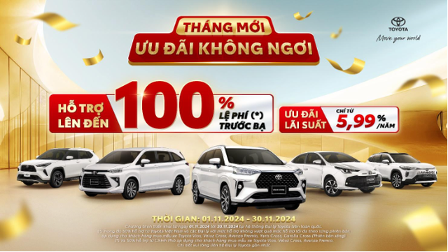 Cơ hội cuối cùng để sở hữu xe Toyota với ưu đãi 100% lệ phí trước bạ - Ảnh 1.