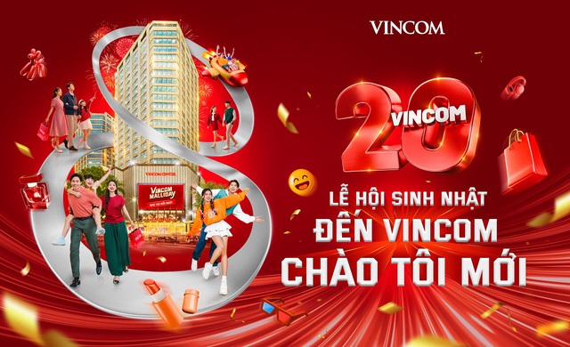 Sinh nhật Vincom 20 năm khai màn mùa lễ hội rực rỡ trong năm - Ảnh 1.