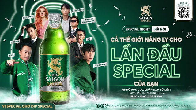 Special Night Hà Nội - Khám phá sự kiện âm nhạc bùng nổ cùng Bia Saigon Special - Ảnh 1.