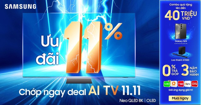 Chớp deal 11.11 đỉnh, săn AI TV đỉnh - Ảnh 1.