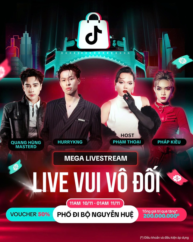 Siêu LIVE mua sắm vui vô đối từ TikTok Shop đổ bộ Phố đi bộ Nguyễn Huệ - Ảnh 1.