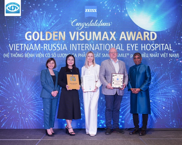 Mắt Việt - Nga nhận giải thưởng phẫu thuật khúc xạ Smile và Smile Pro nhiều nhất Việt Nam - Ảnh 1.