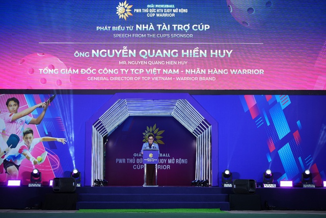 Chính thức khai mạc giải pickleball PWR Thủ Đức HTV DJOY mở rộng - Cúp WARRIOR - Ảnh 4.