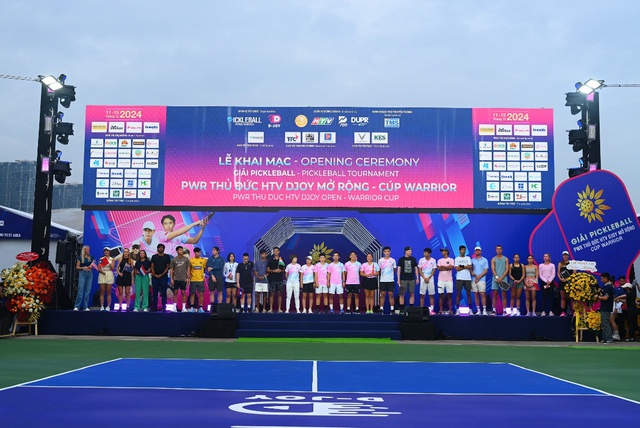 Chính thức khai mạc giải pickleball PWR Thủ Đức HTV DJOY mở rộng - Cúp WARRIOR - Ảnh 7.