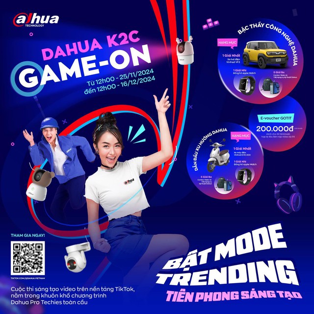 Sáng tạo nội dung nhận VinFast VF 3: Khoe ngay khoảnh khắc ấn tượng cùng “K2C Game On” trên TikTok nào! - Ảnh 1.