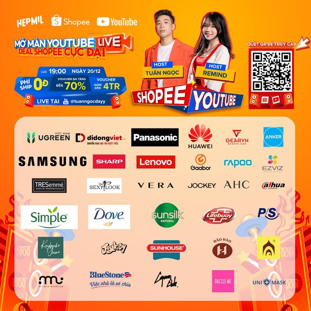 Mega Live đỉnh cao: YouTube Livestream bùng nổ cùng Shopee – Vận hành độc quyền bởi Hepmil Việt Nam- Ảnh 2.