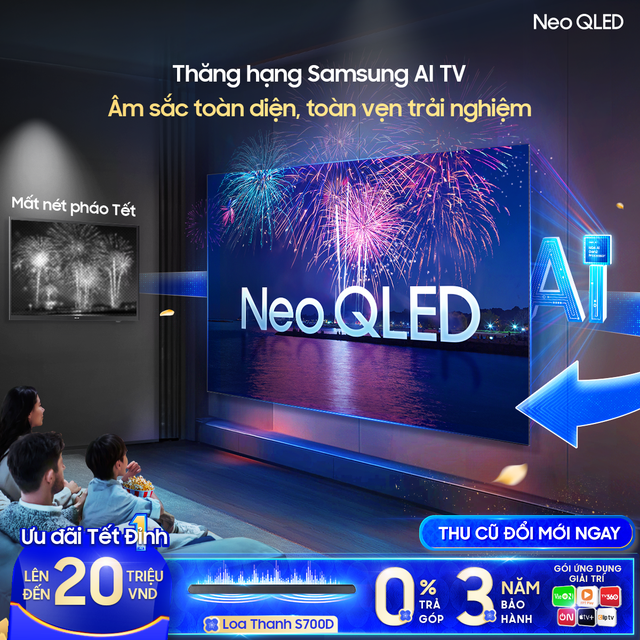 Thưởng thức bóng đá như trên sân cỏ: Neo QLED - cháy hết mình - Ảnh 1.