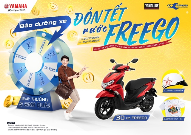 Bảo dưỡng xế cưng đón tết, rước được Yamaha FreeGo hoàn toàn free về nhà: có thật không? - Ảnh 1.