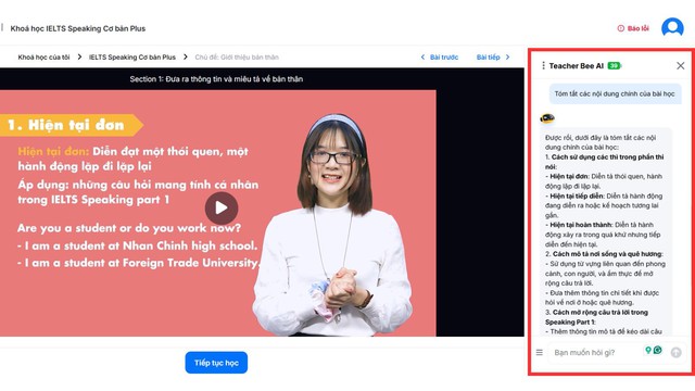 Đơn vị giáo dục đạt giải thưởng quốc tế gây bão cộng đồng học IELTS, TOEIC với “Teacher Bee AI” - Ảnh 4.