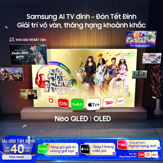 Lên đời TV AI OLED chống phản sáng, Tết thêm sắc nét- Ảnh 1.