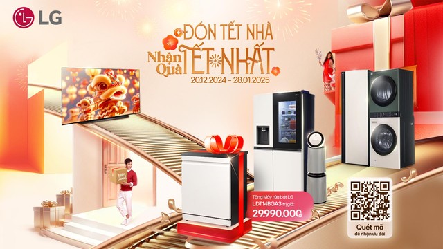 Đón Tết Nhà - Nhận Quà Tết Nhất: Cơ hội rinh quà lên đến 30 triệu đồng cùng LG - Ảnh 1.