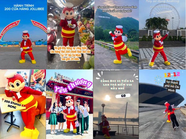 Jollibee Mascot check-in khắp Việt Nam - Chào mừng hành trình 200 cửa hàng Jollibee - Ảnh 2.