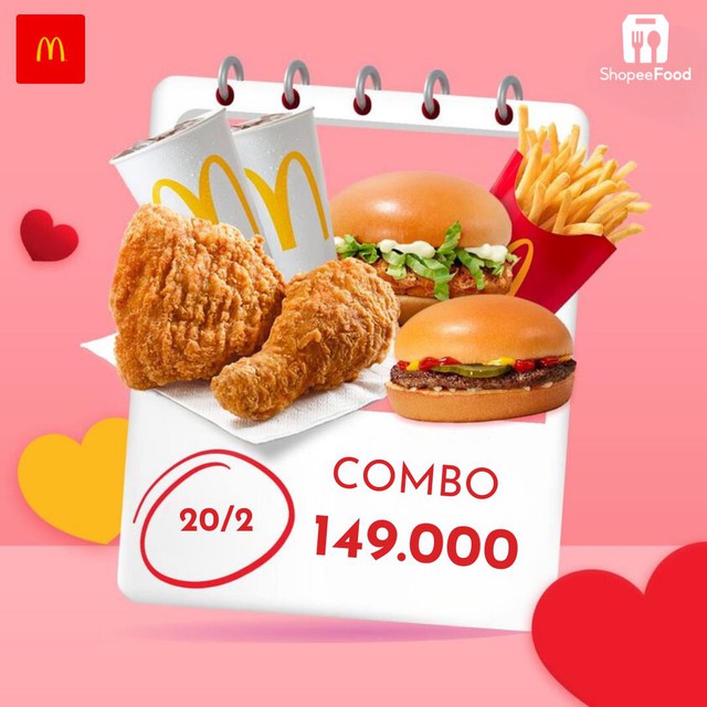 Tân niên tưng bừng, McDonalds khao combo trọn vị 149.000 đồng kèm voucher 99.000 đồng trên ShopeeFood - Ảnh 1.