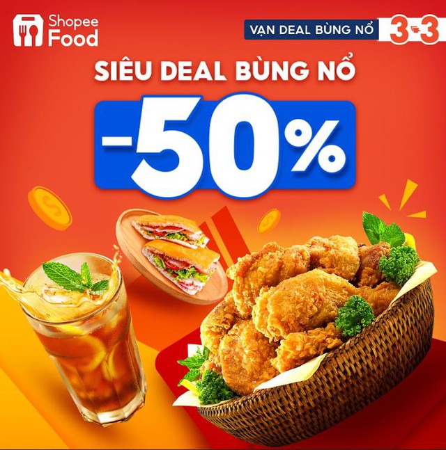 “Chào sân” năm rồng, ShopeeFood khao ngay bộ 3 deal “nóng bỏng tay” trong sự kiện “3.3 - Vạn Deal Bùng Nổ” - Ảnh 2.