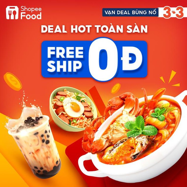 “Chào sân” năm rồng, ShopeeFood khao ngay bộ 3 deal “nóng bỏng tay” trong sự kiện “3.3 - Vạn Deal Bùng Nổ” - Ảnh 3.