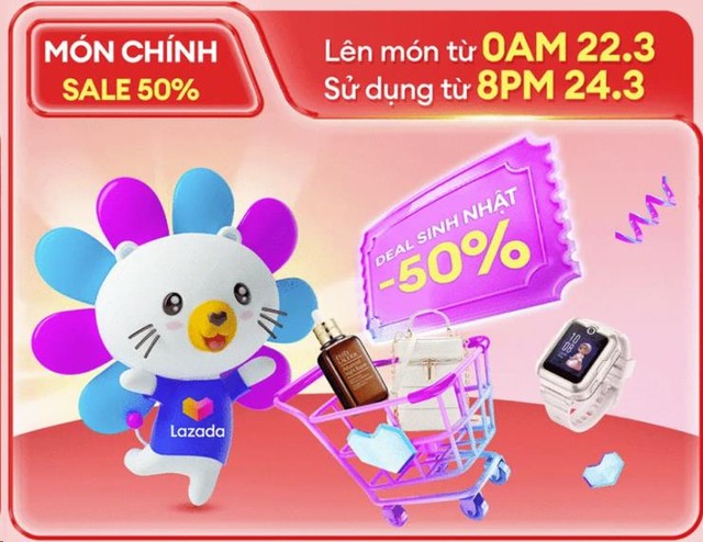 Thức khuya săn sale không còn là nỗi lo vì siêu sale sinh nhật trên Lazada nay đã bắt đầu từ 20h - Ảnh 3.