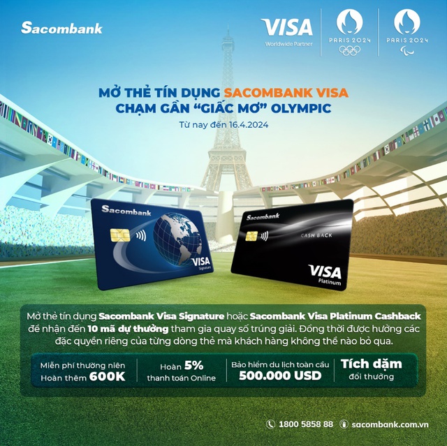 Săn vé đến Olympic Games Paris 2024 cùng thẻ Sacombank Visa - Ảnh 2.