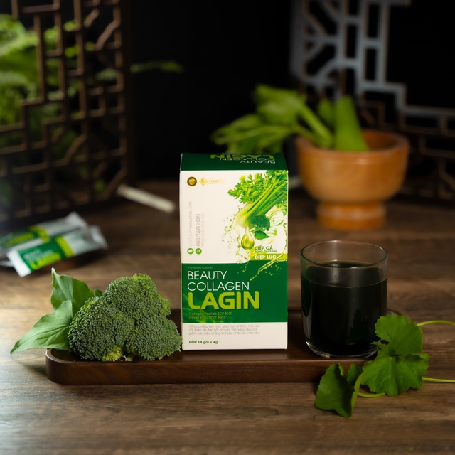 Beauty Collagen Lagin kết hợp rau xanh - Giúp detox cơ thể, làm đẹp da - Ảnh 1.