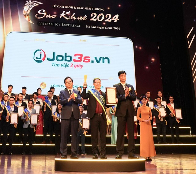 Sở hữu công nghệ AI hàng đầu, Job3s.vn đạt Giải thưởng Sao Khuê 2024 tại lĩnh vực A-IoT - Ảnh 1.