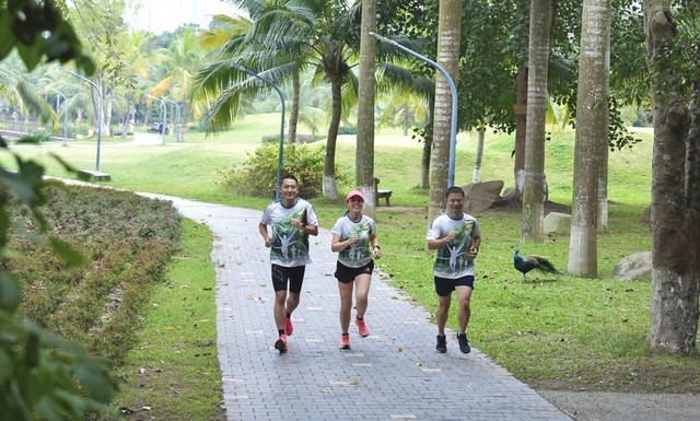Cùng Pocari Sweat Việt Nam sải bước trên đường chạy "ngập sắc xanh" tại Ecopark City Trail 2024- Ảnh 1.