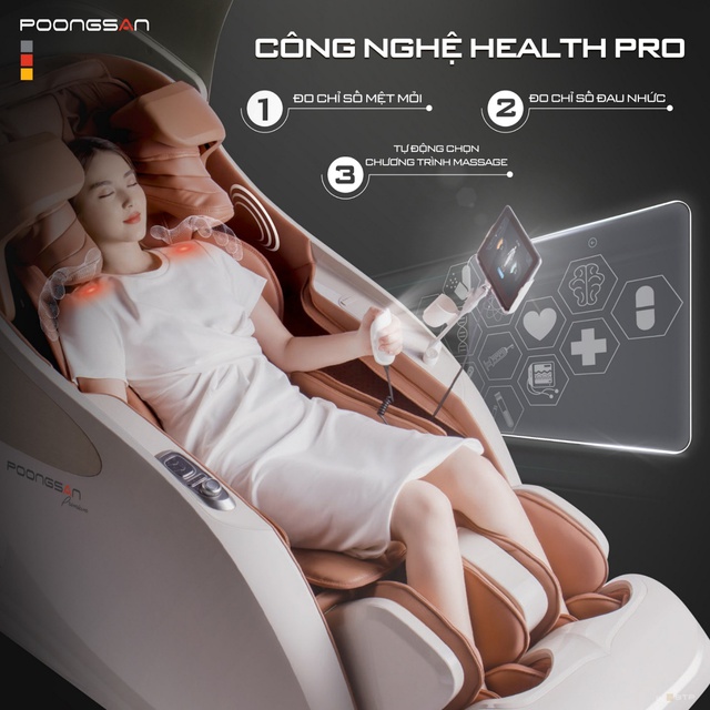 Sự khác biệt của đỉnh cao công nghệ của ghế massage Poongsan MCP 906 - Ảnh 3.