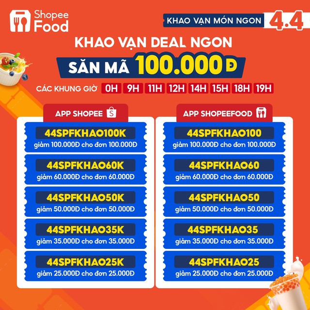 Tinh tế như ShopeeFood, tung loạt m&atilde; giảm gi&aacute; chỉ để &ldquo;l&agrave;m em vui&rdquo; trong ng&agrave;y 4.4 - Ảnh 4.