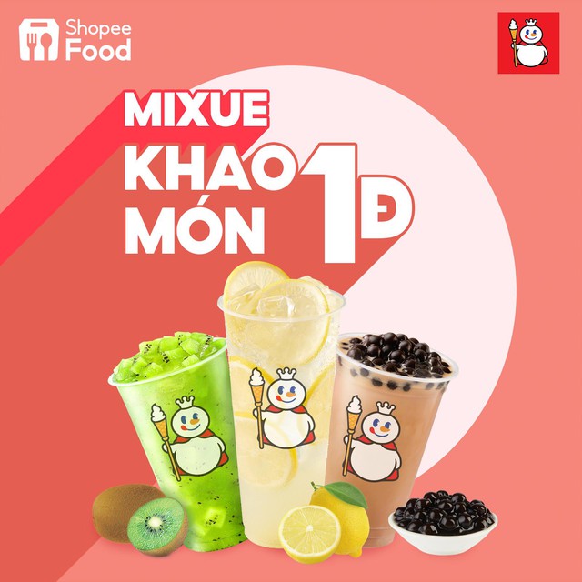 Mixue khuấy đảo tháng 5 bằng hàng ngàn deal 1 đồng, độc quyền trên ShopeeFood - Ảnh 1.