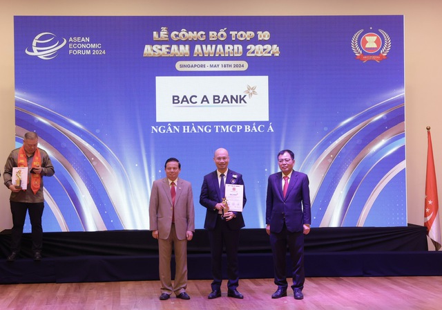 BAC A BANK được vinh danh top 10 doanh nghiệp tiêu biểu ASEAN 2024 - Ảnh 1.